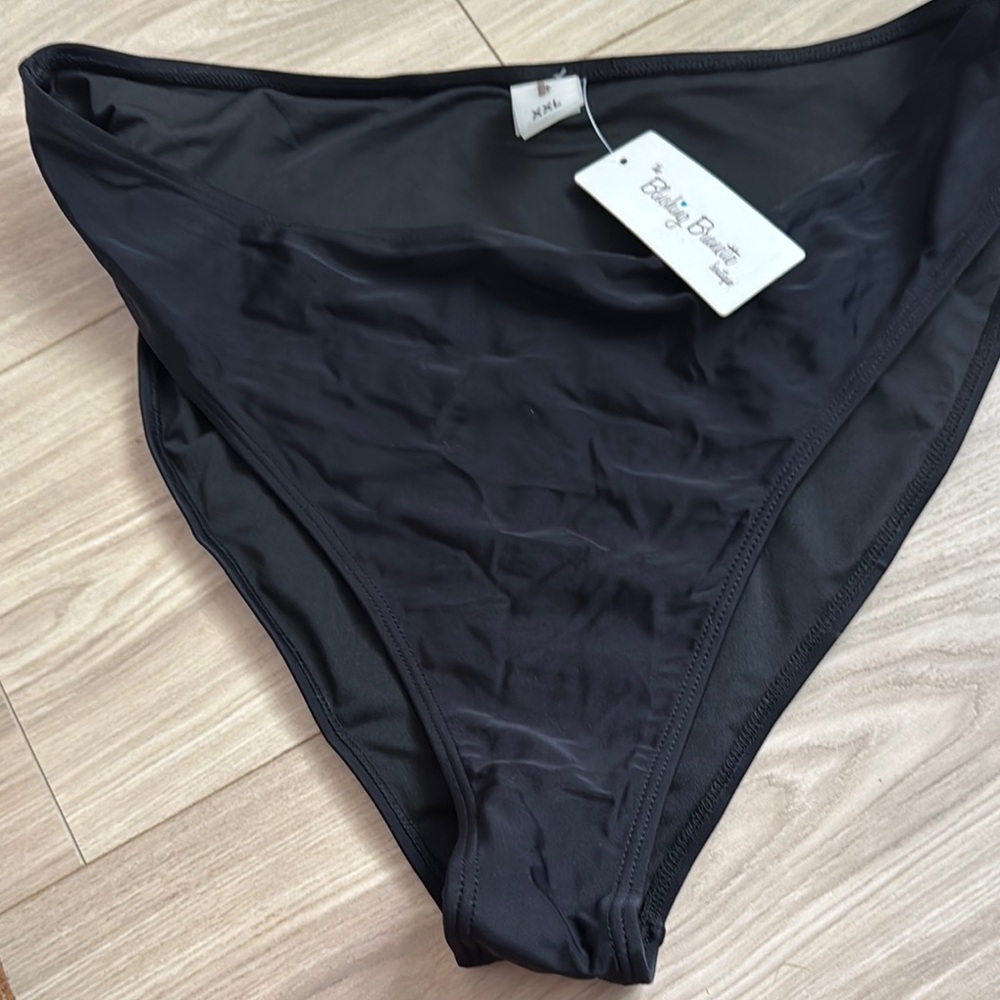 Classic Black High-Waisted Bikini Bottom